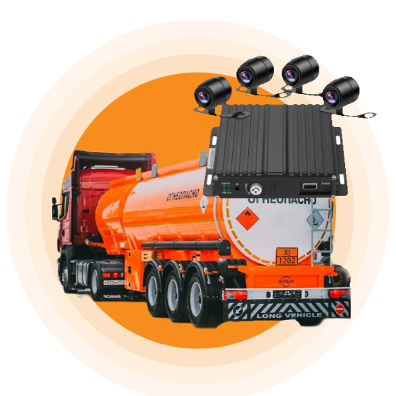 Системы видеонаблюдения для транспорта перевозящего опасные грузы в Казахстане